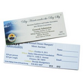 Ticket 2x8 120# Gloss Cover (Full color/Full Color) Perforation, vari data